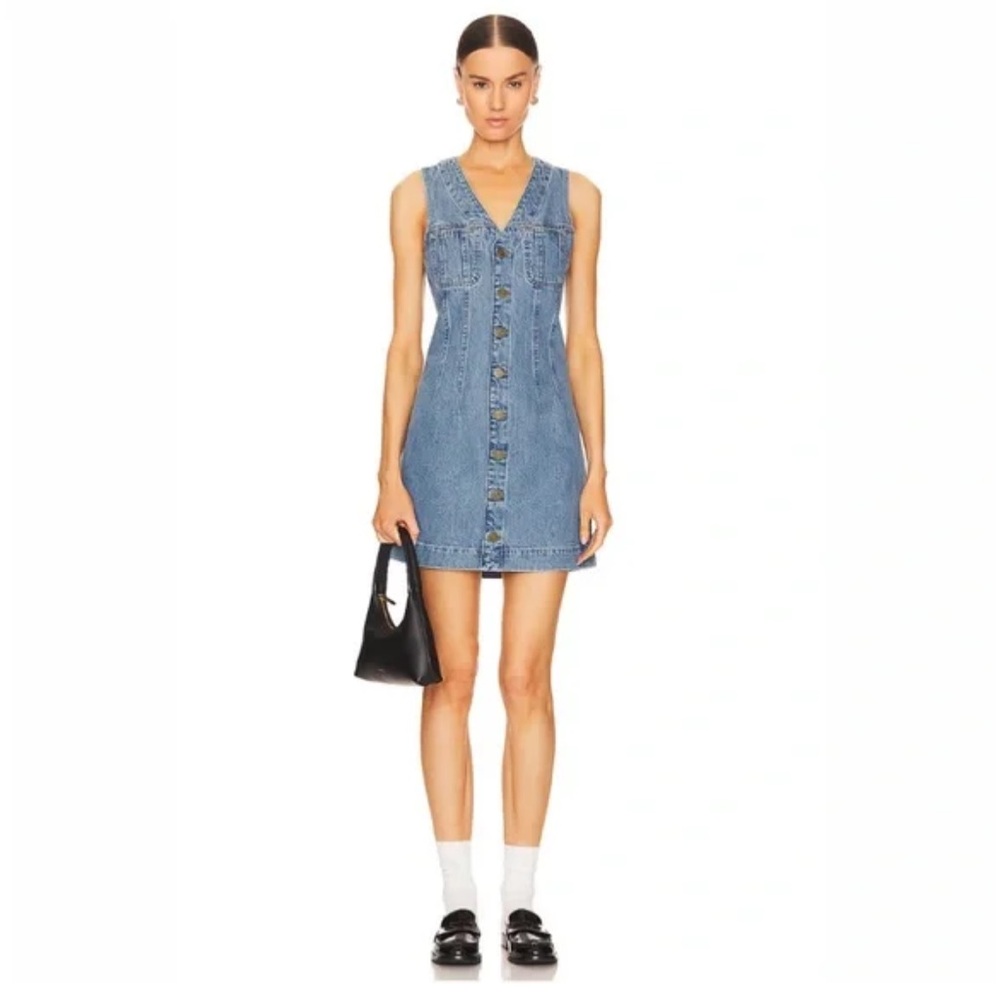 Frame Denim "trucker" Button-Down Dress